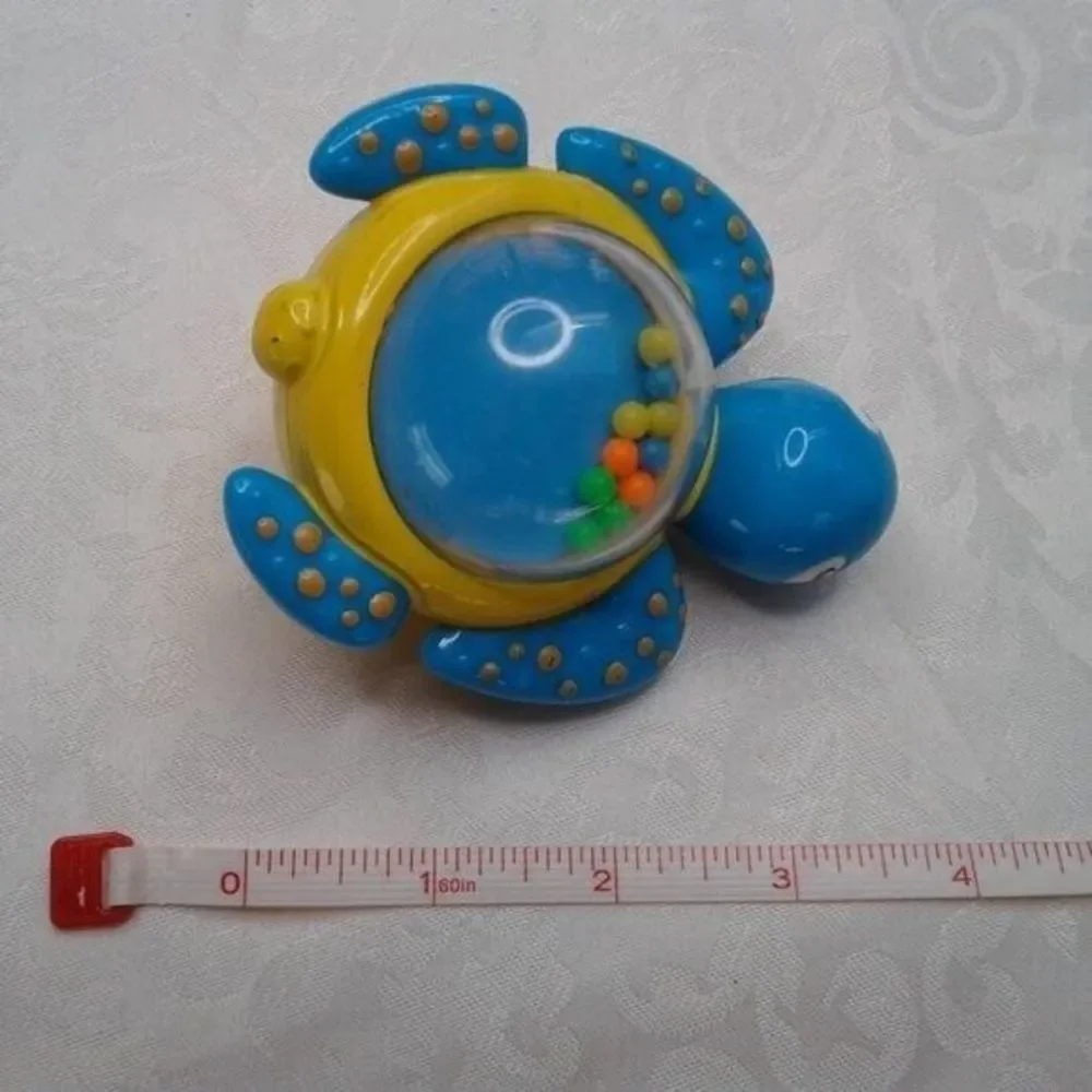 Taggies Security Blanket Lovey Sassy Terrycloth Teething Ring Turtle Rattle Toy